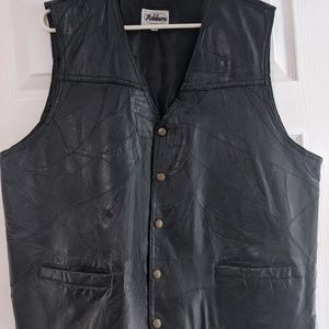 Men's Ashburn lined leather riding vest